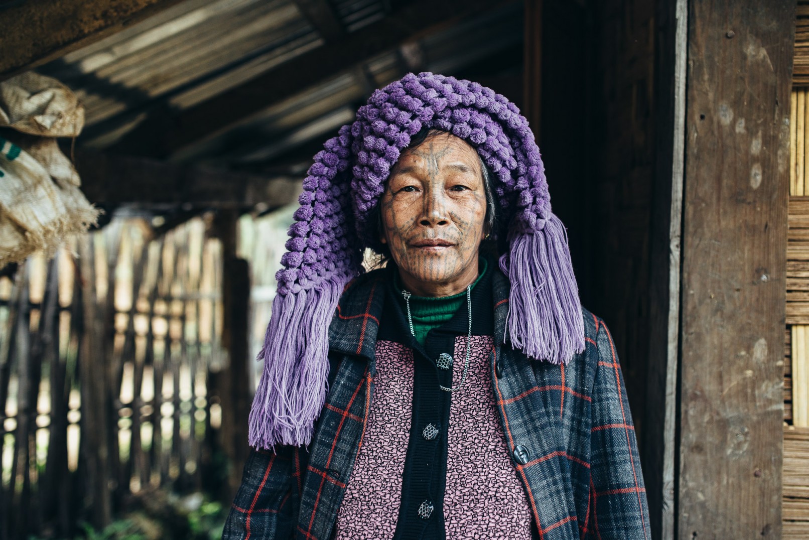 Chin state tattooed women of Burma