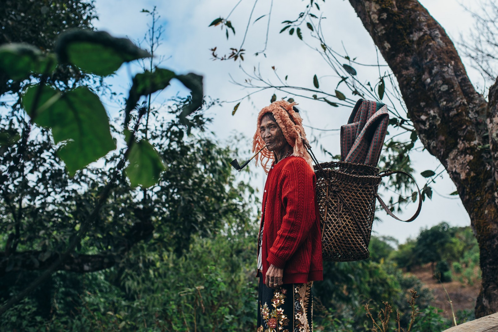 Chin state tattooed women of Burma