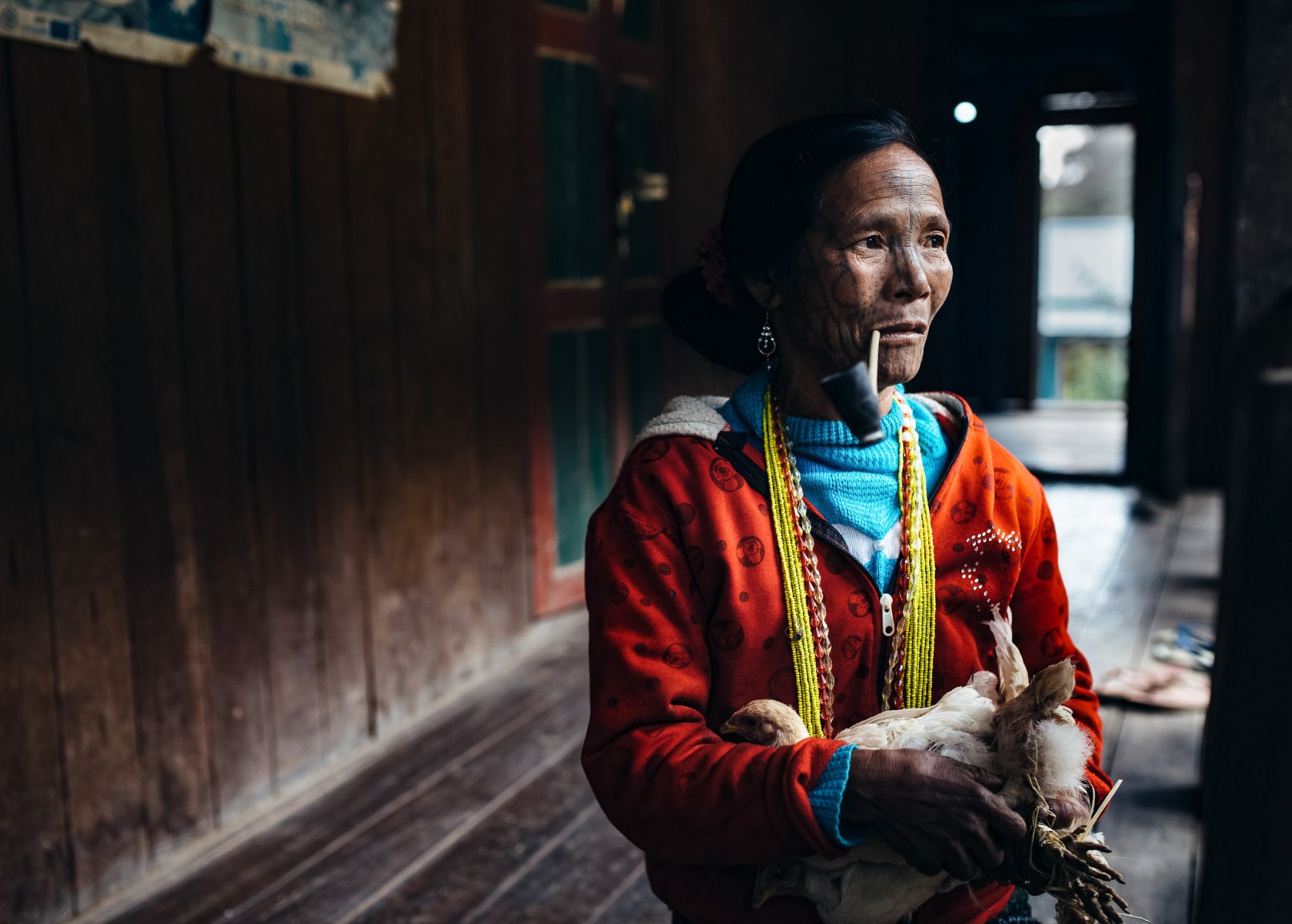 Chin state tattooed women of Burma