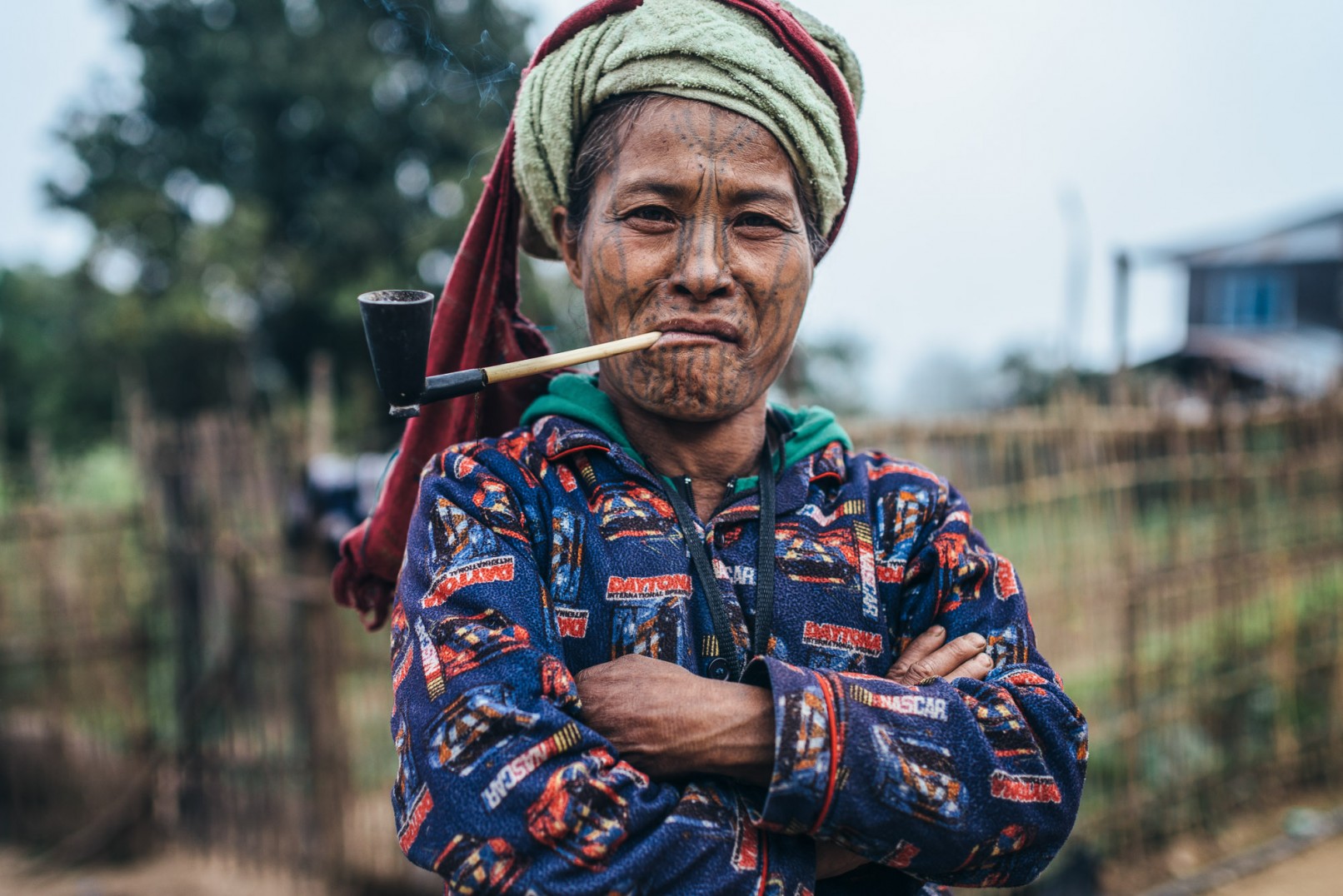 Chin state tattooed women of Burma