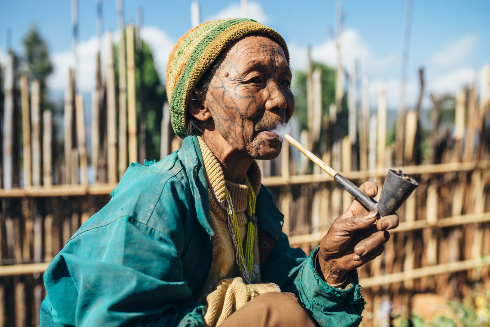 Chin state tattooed women of Burma