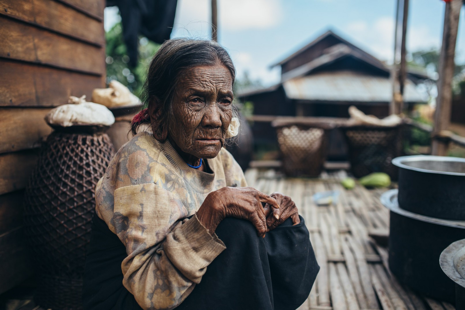 Chin state tattooed women of Burma
