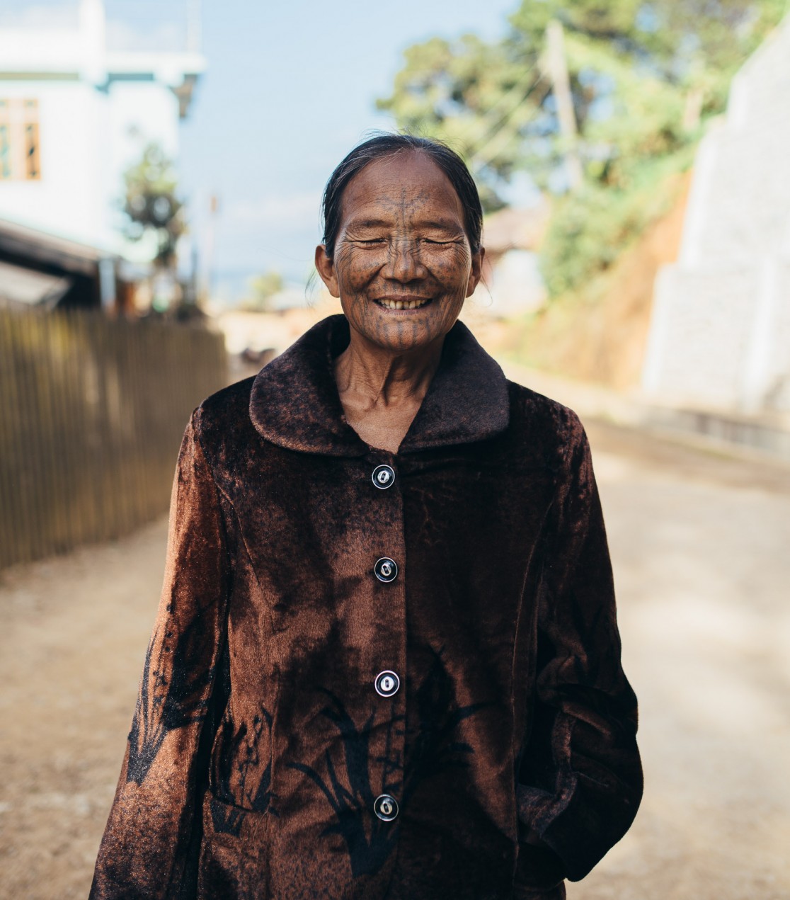 Chin state tattooed women of Burma