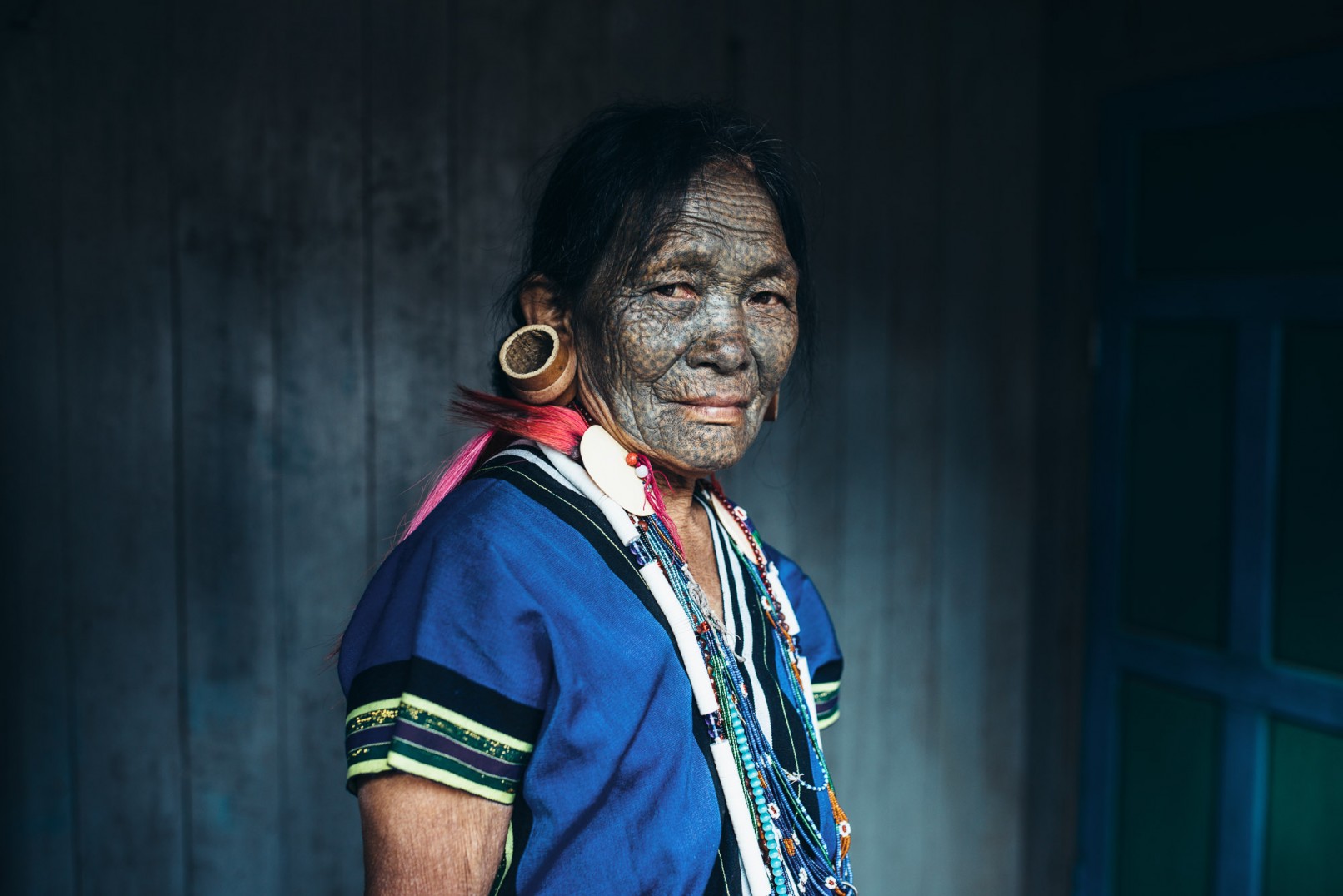 Chin state tattooed women of Burma