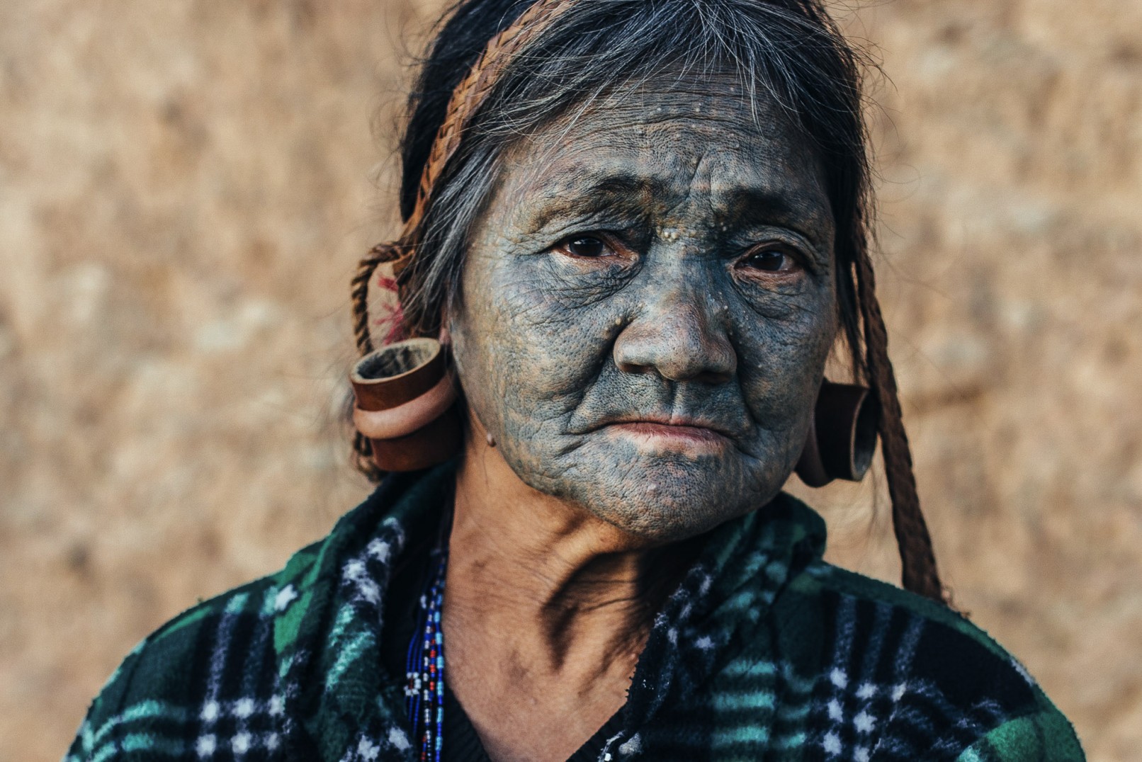 Chin state tattooed women of Burma